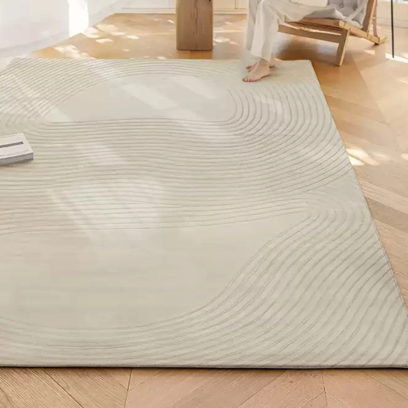 Однотонный ковёр ART Design из шерсти KV39313-32