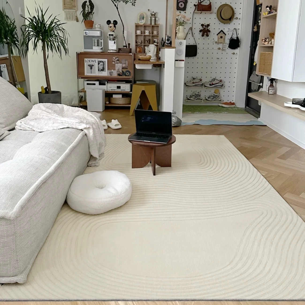 Однотонный ковёр ART Design из шерсти KV39313-32