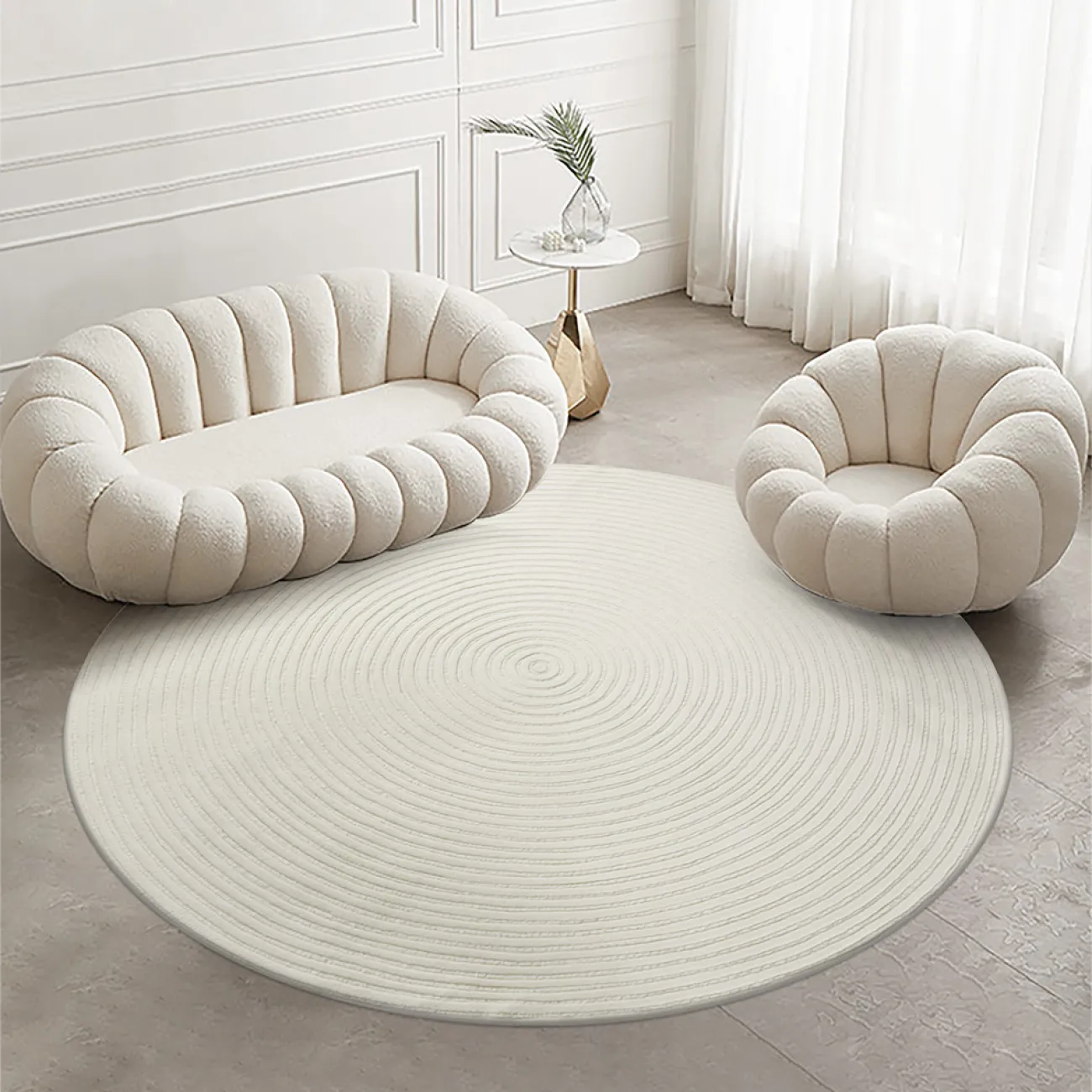 Однотонный ковёр ART Design из шерсти KV39314-32