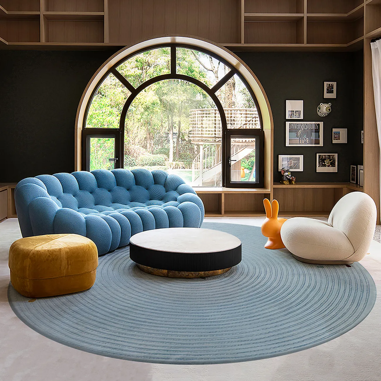 Однотонный ковёр ART Design из шерсти KV39314-32