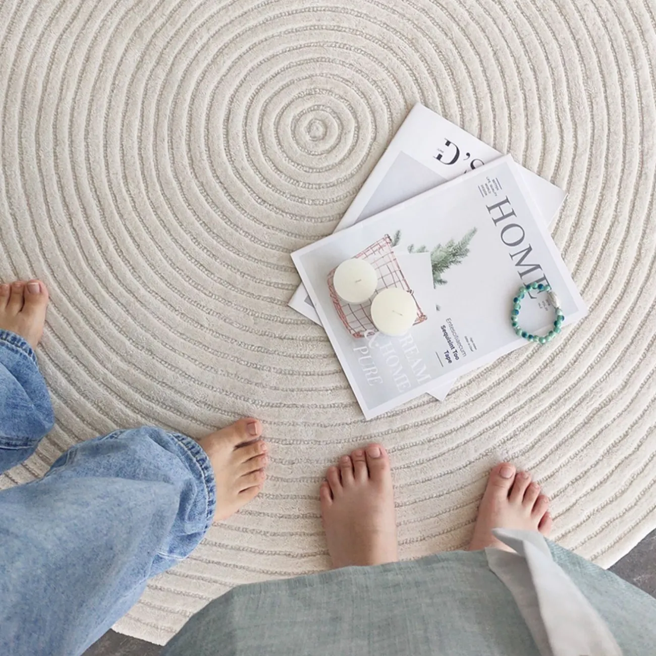 Однотонный ковёр ART Design из шерсти KV39314-32