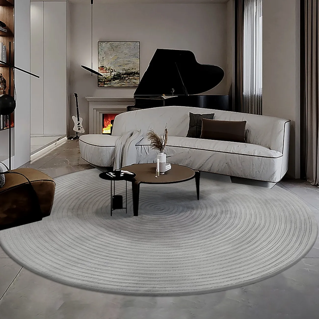 Однотонный ковёр ART Design из шерсти KV39314-32