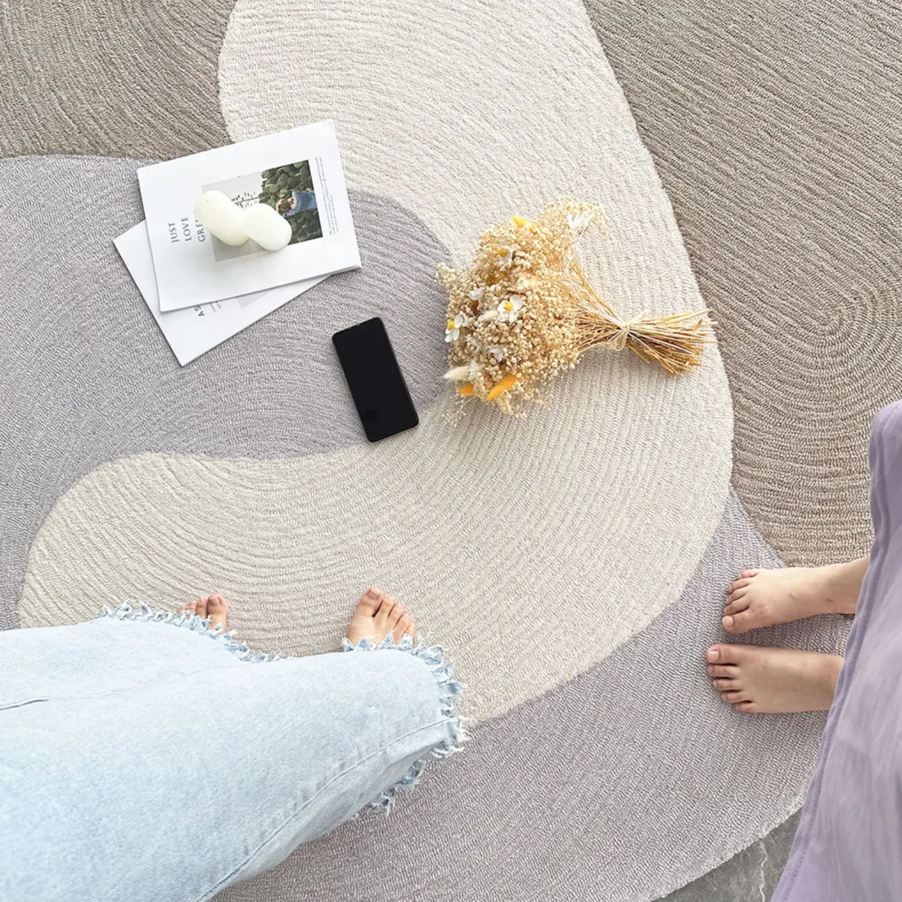 Оригинальный ковёр ART Design из шерсти KV39315-32