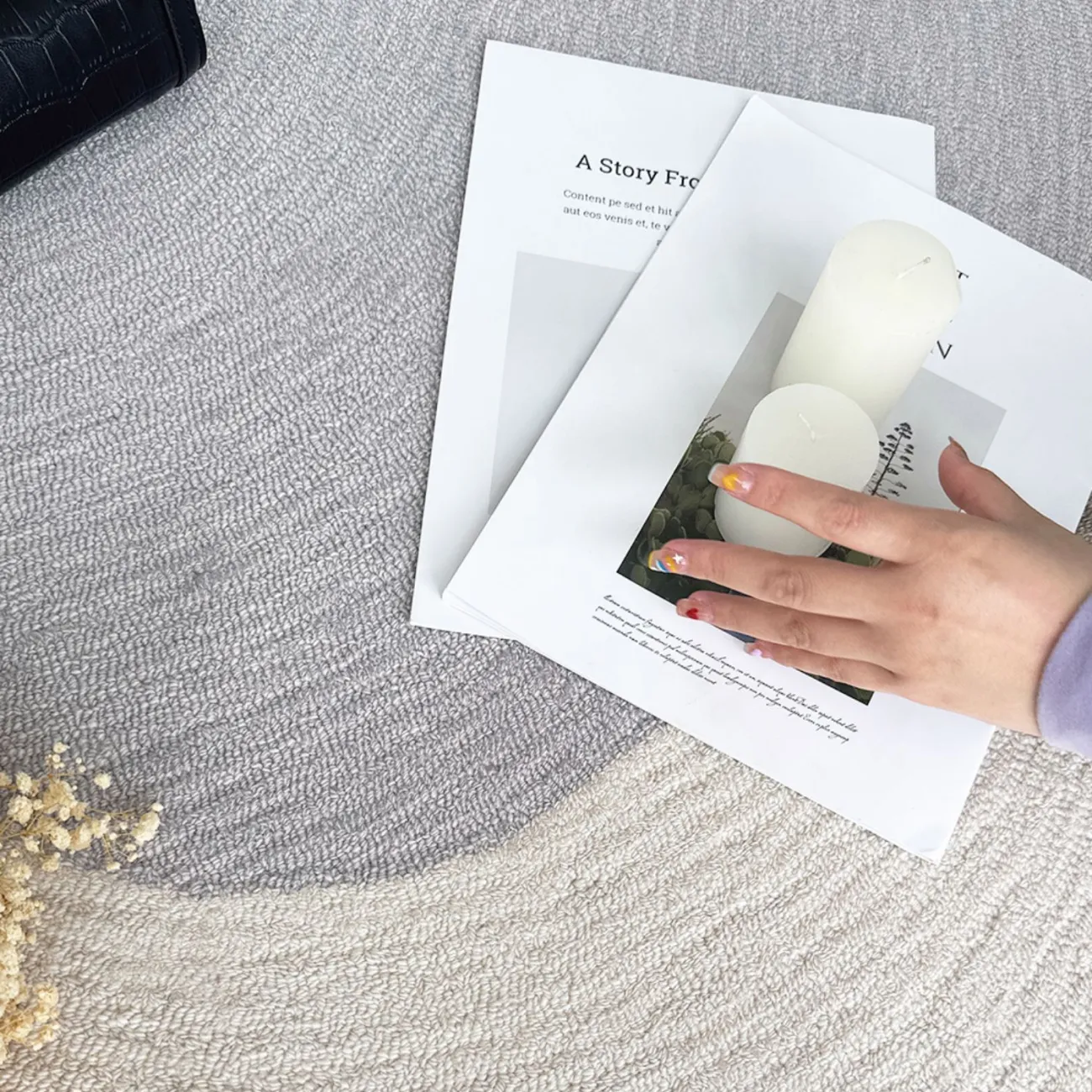 Оригинальный ковёр ART Design из шерсти KV39315-32