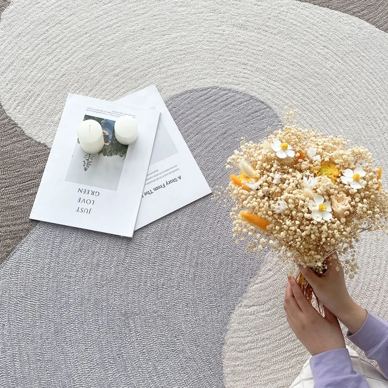 Оригинальный ковёр ART Design из шерсти KV39315-32