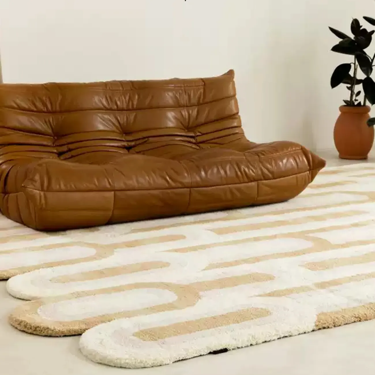 Практичный ковёр ART Design из шерсти KV39319-32