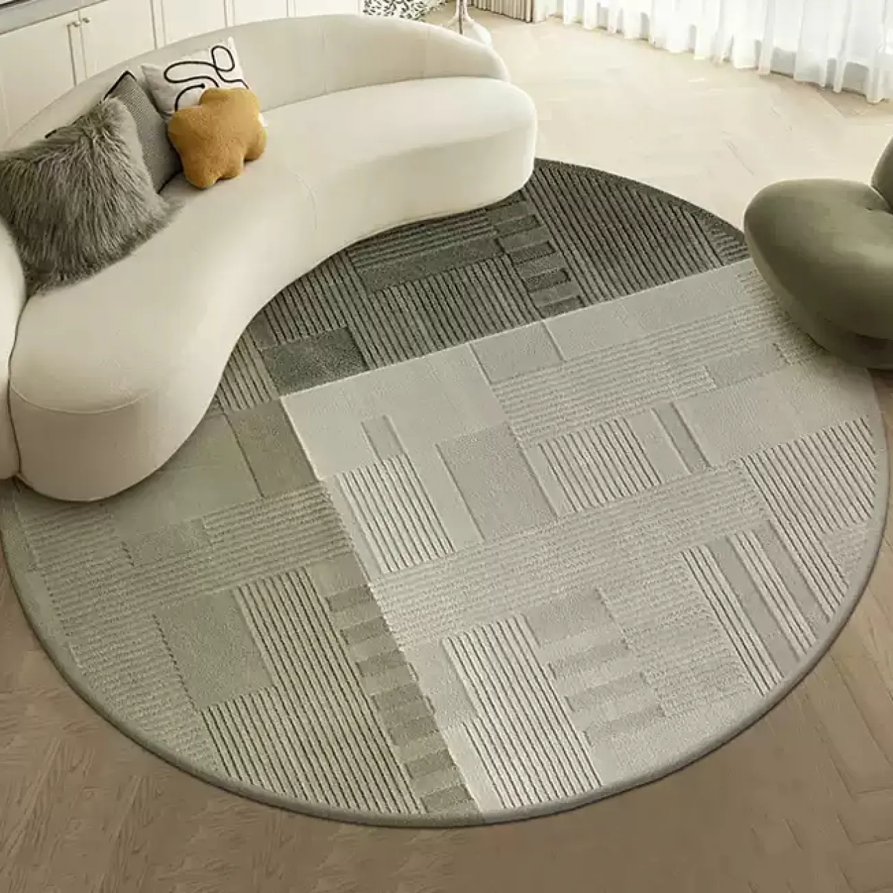 Практичный ковёр ART Design из шерсти KV39325-32