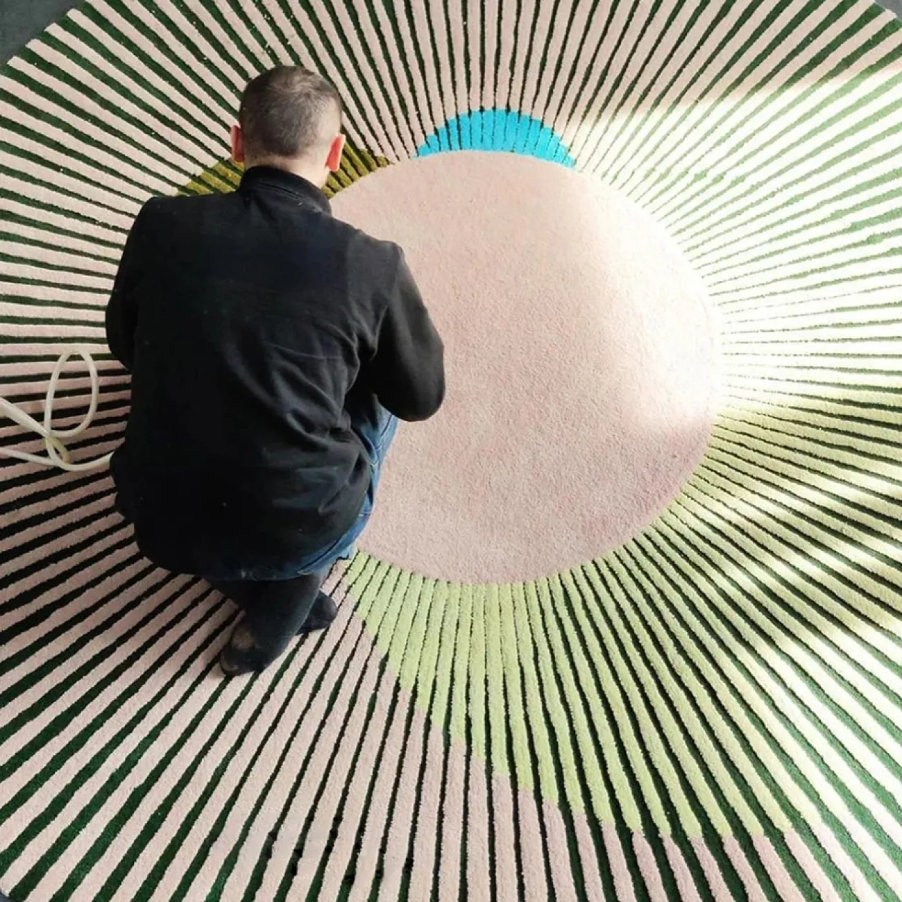 Дизайнерский ковёр ART Design из шерсти KV39332-32