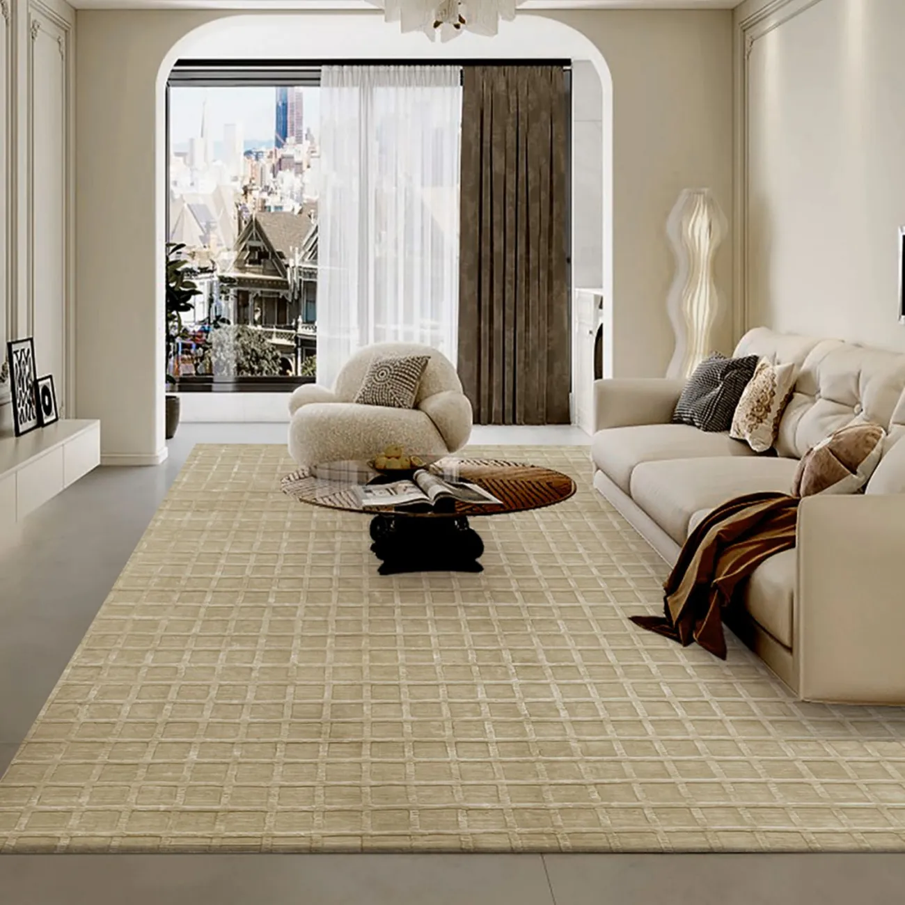 Практичный ковёр ART Design из шерсти KV39341-32