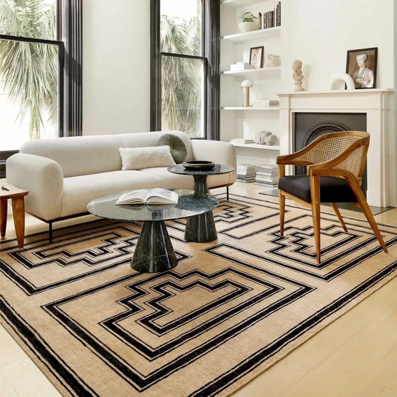 Практичный ковёр ART Design из шерсти KV39343-32