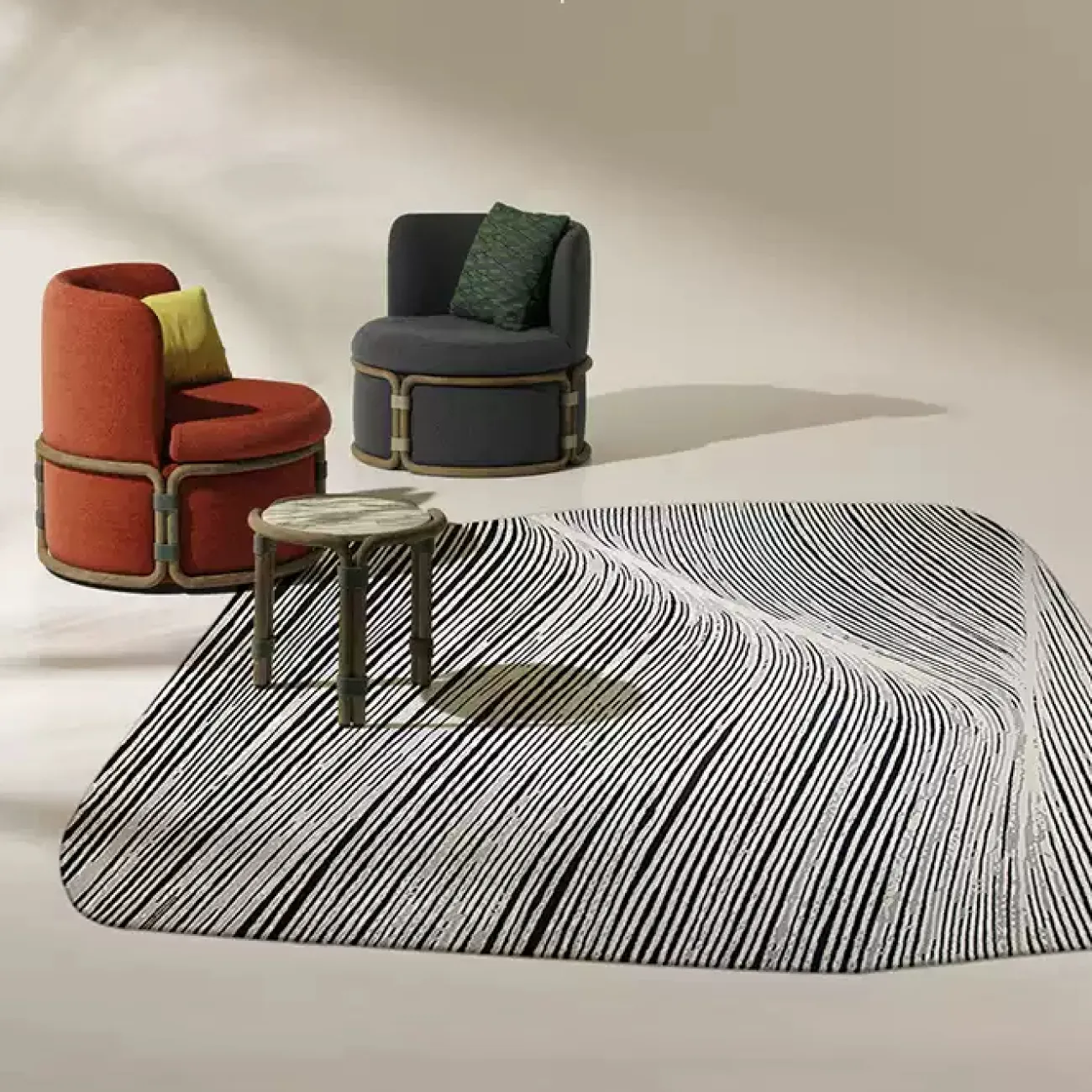 Оригинальный ковёр ART Design из шерсти KV39346-32