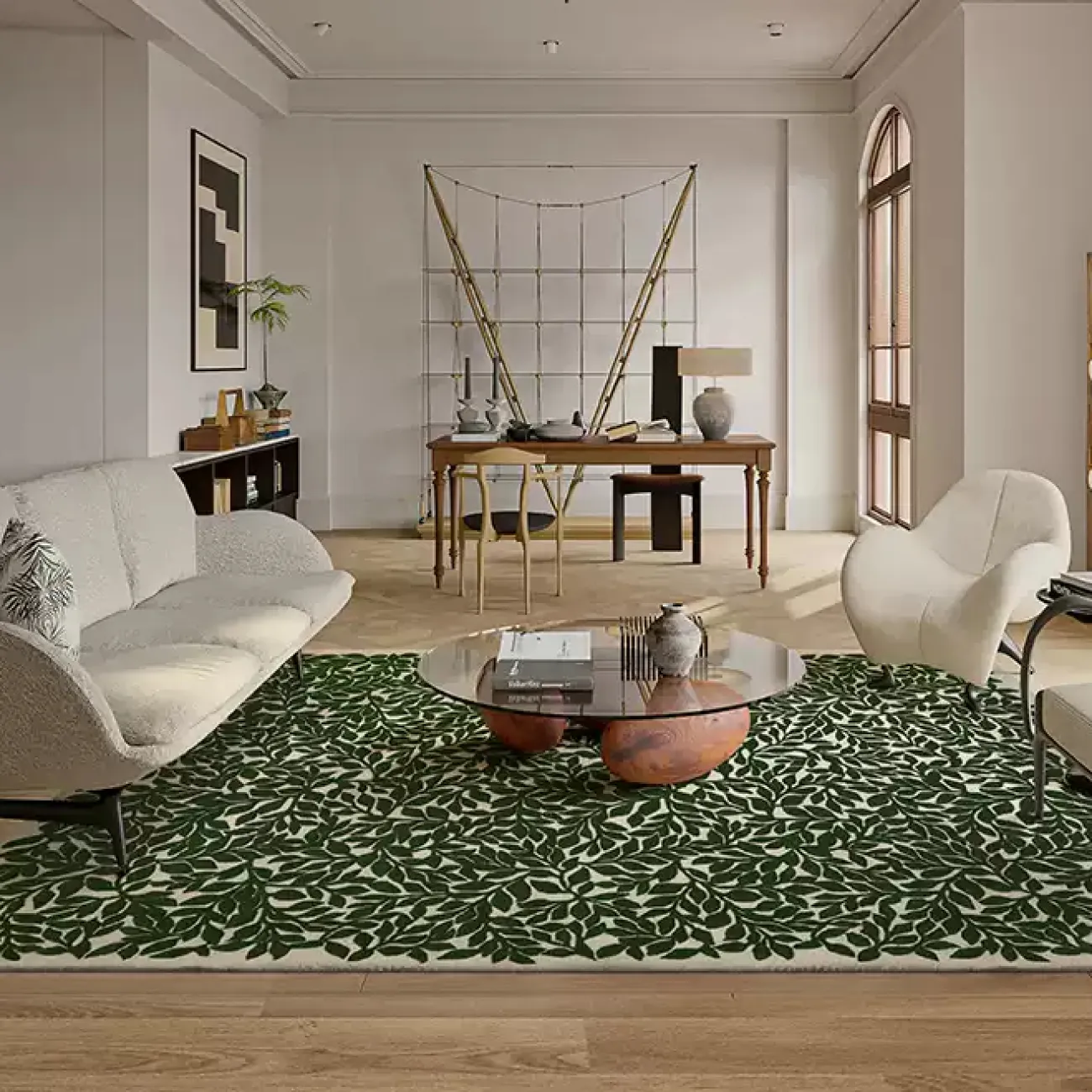 Дизайнерский ковёр ART Design из шерсти KV39347-32