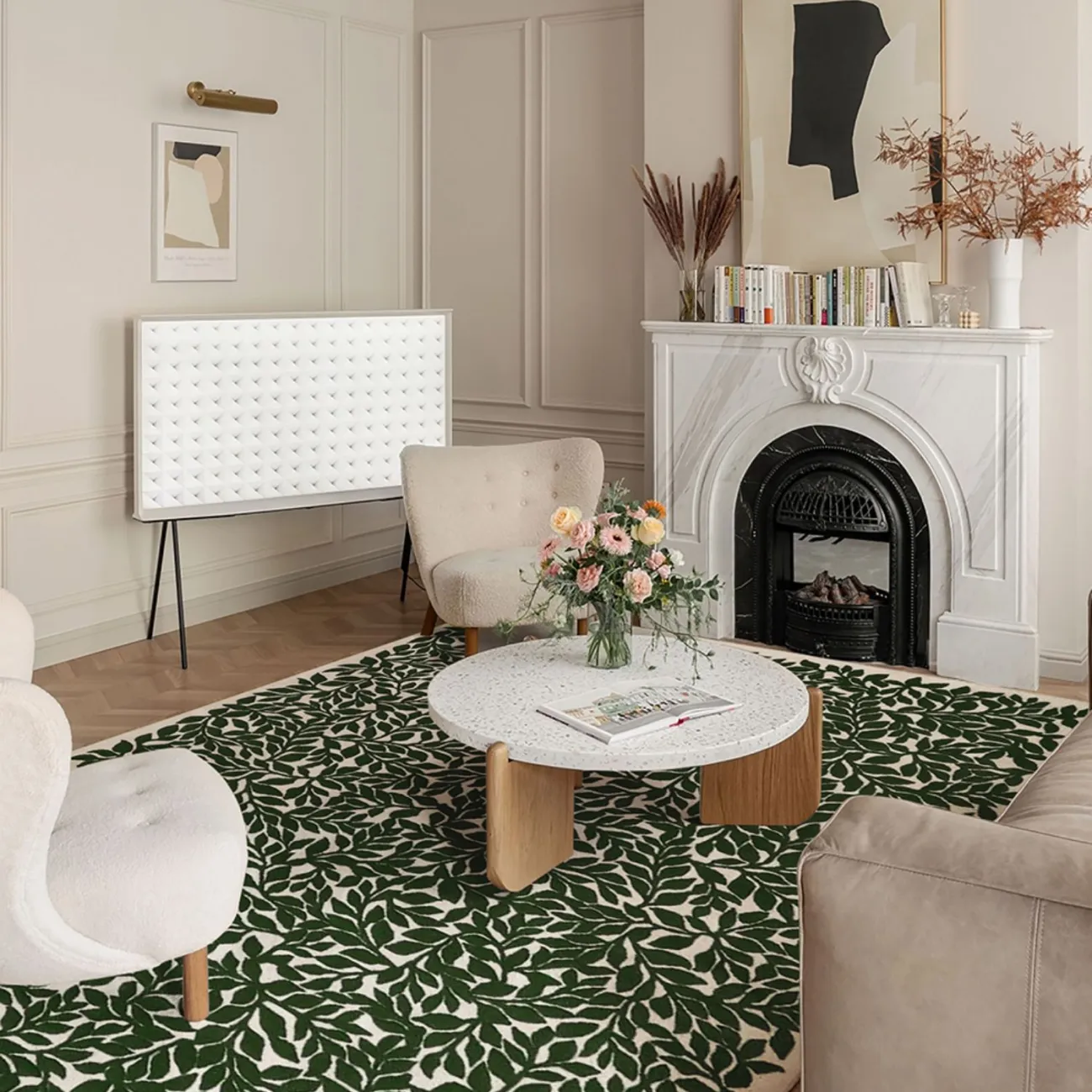 Дизайнерский ковёр ART Design из шерсти KV39347-32