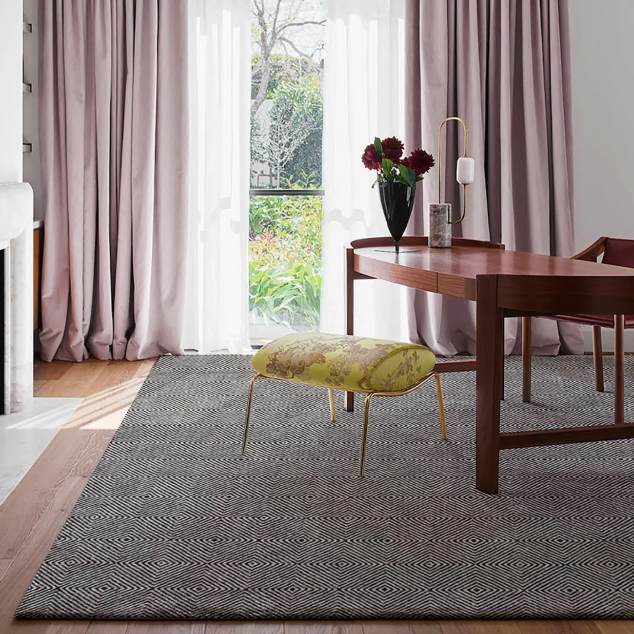 Практичный ковёр ART Design из шерсти KV39348-32