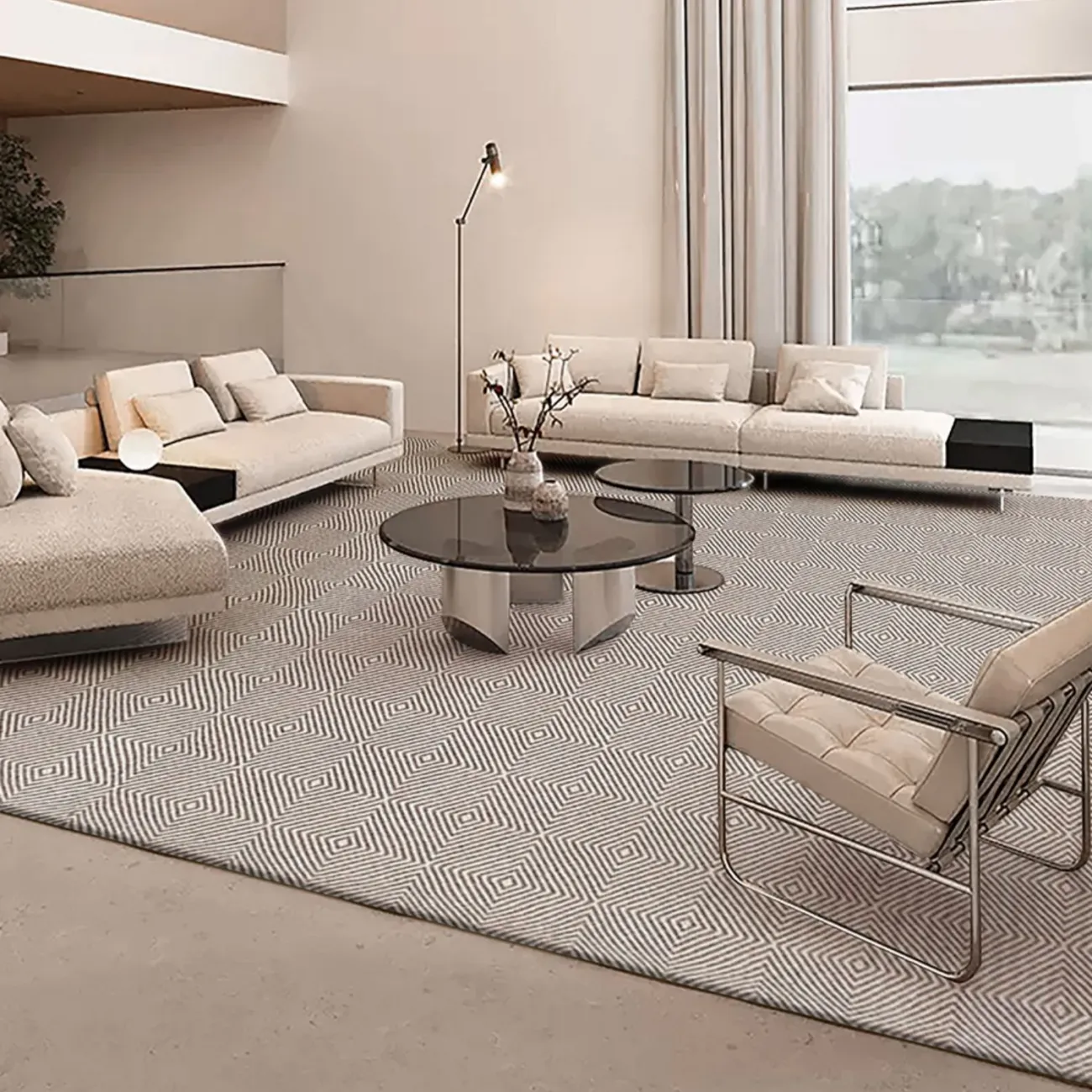 Практичный ковёр ART Design из шерсти KV39348-32