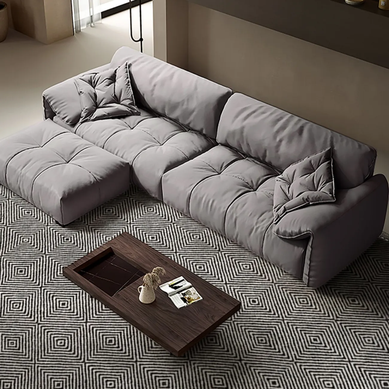 Практичный ковёр ART Design из шерсти KV39348-32