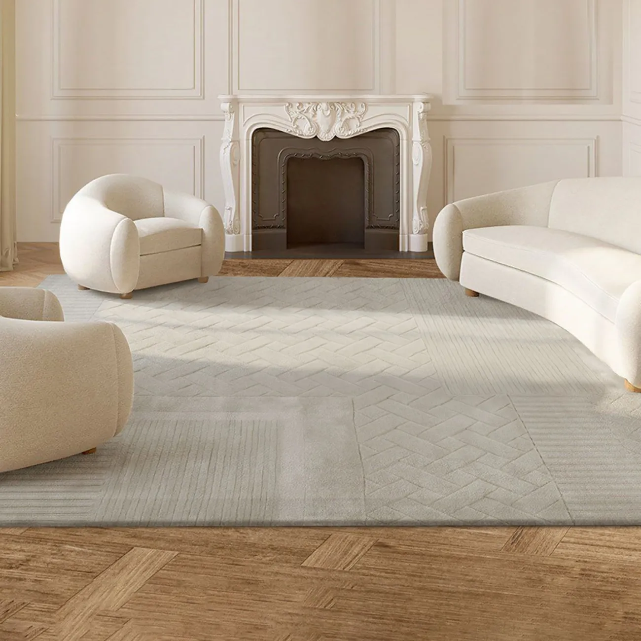 Практичный ковёр ART Design из шерсти KV39349-32