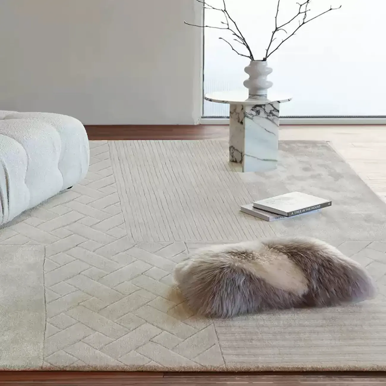 Практичный ковёр ART Design из шерсти KV39349-32