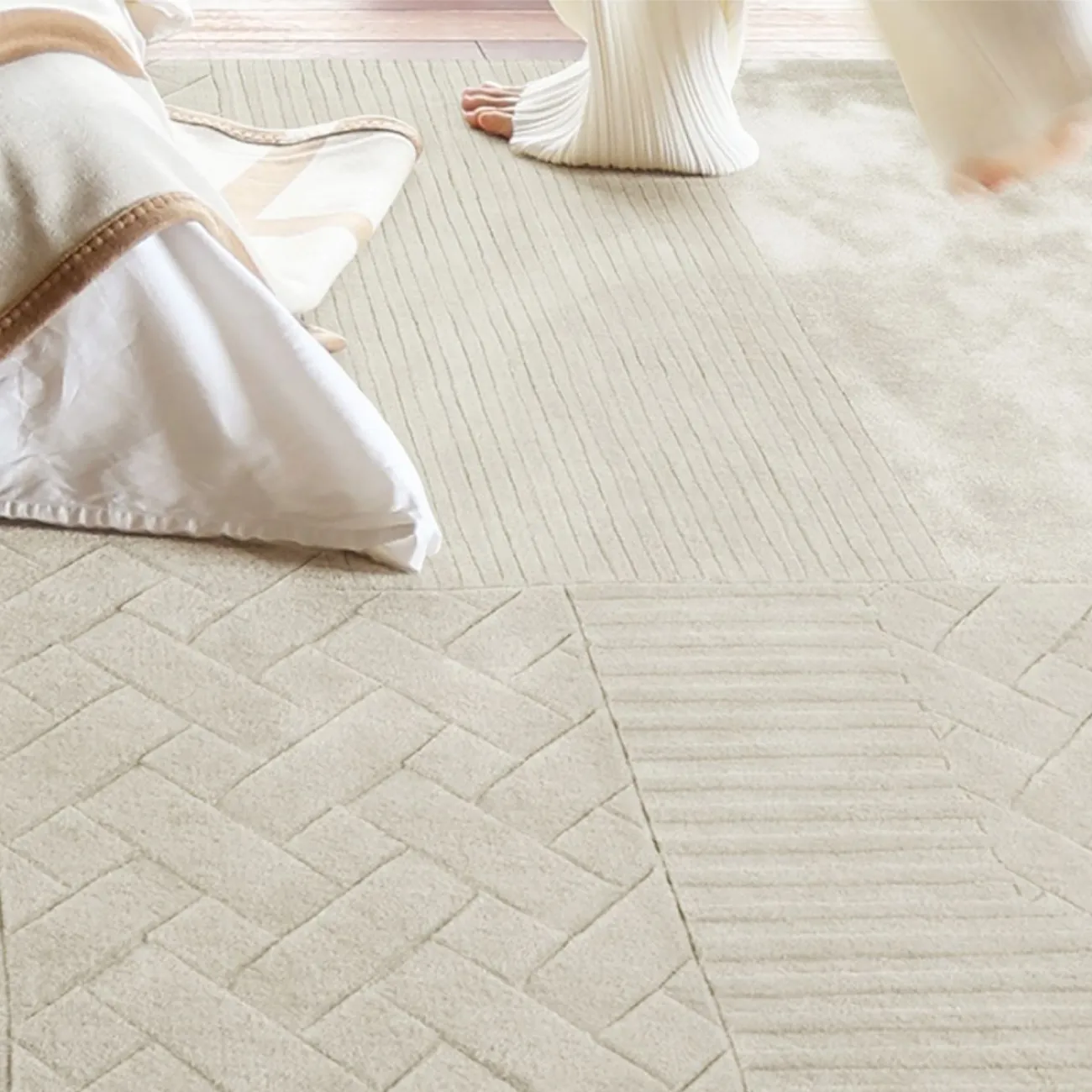 Практичный ковёр ART Design из шерсти KV39349-32