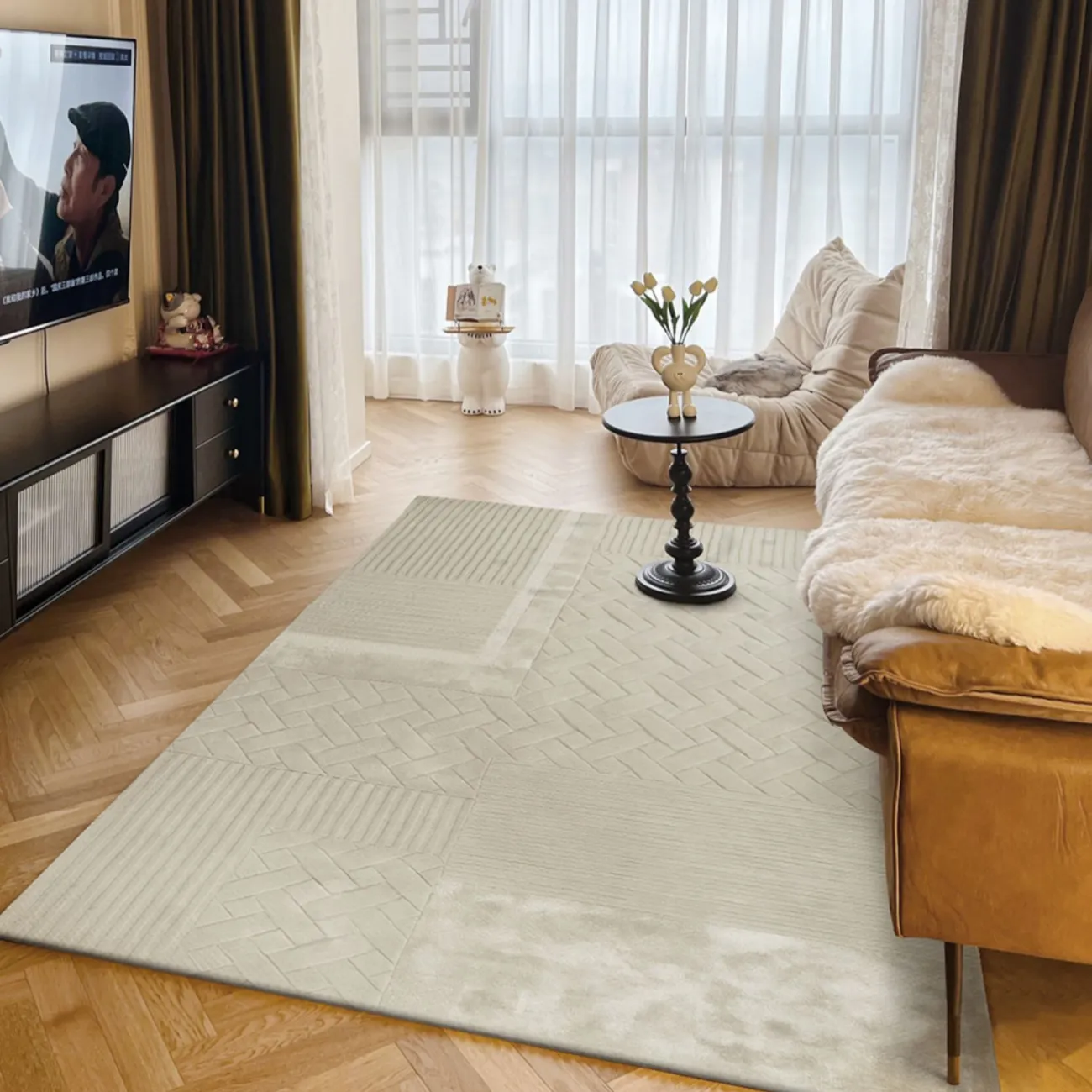 Практичный ковёр ART Design из шерсти KV39349-32