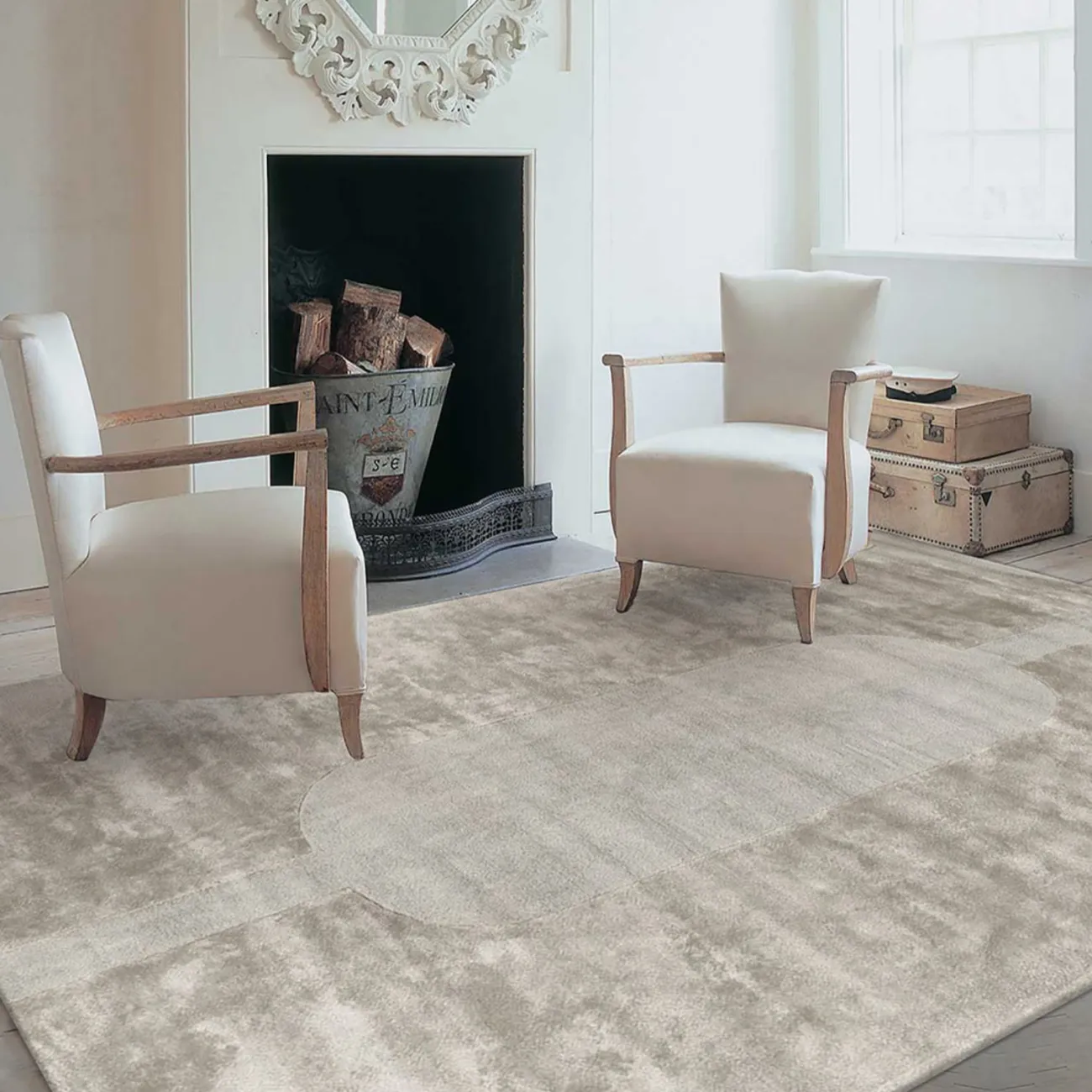 Практичный ковёр ART Design из шерсти KV39350-32