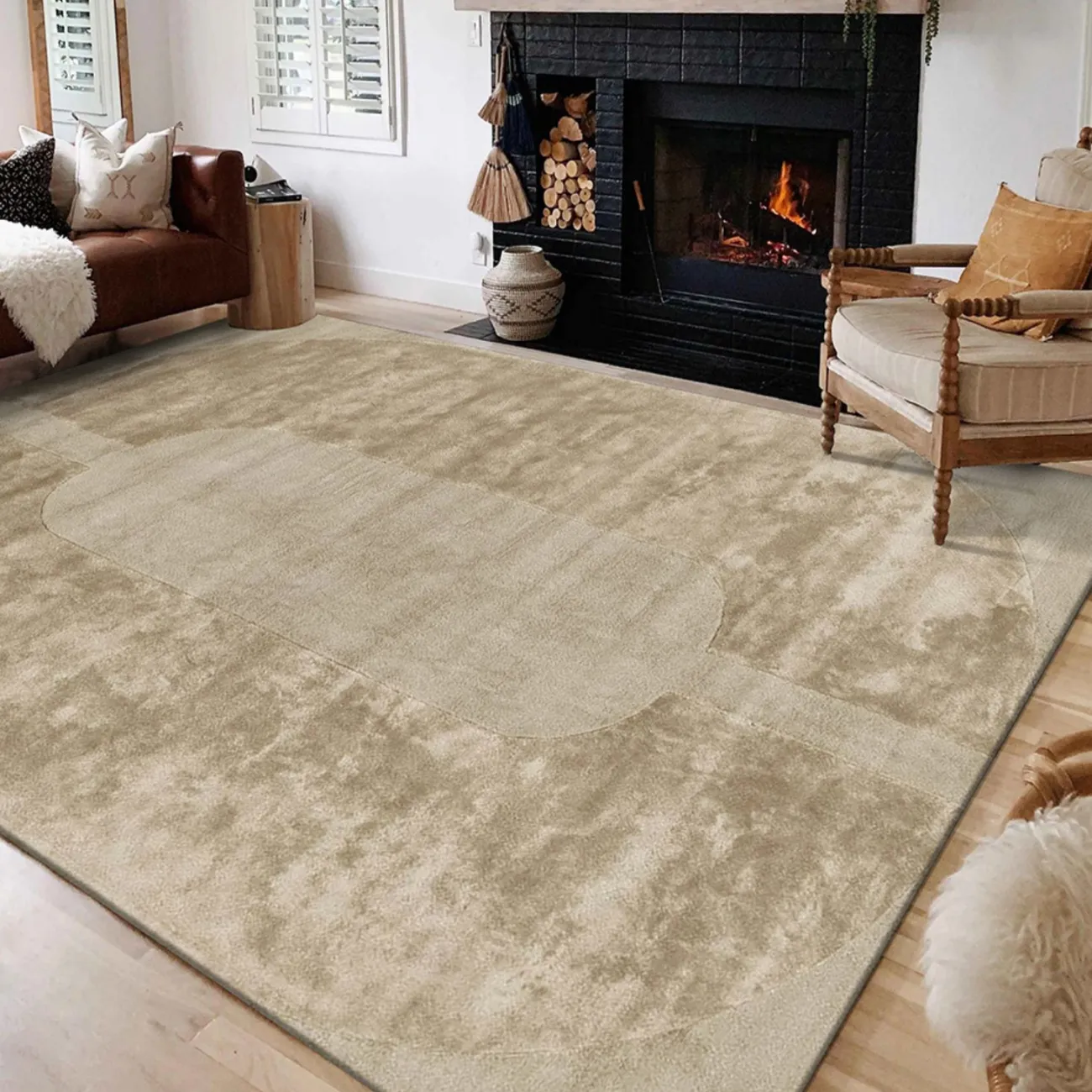 Практичный ковёр ART Design из шерсти KV39350-32