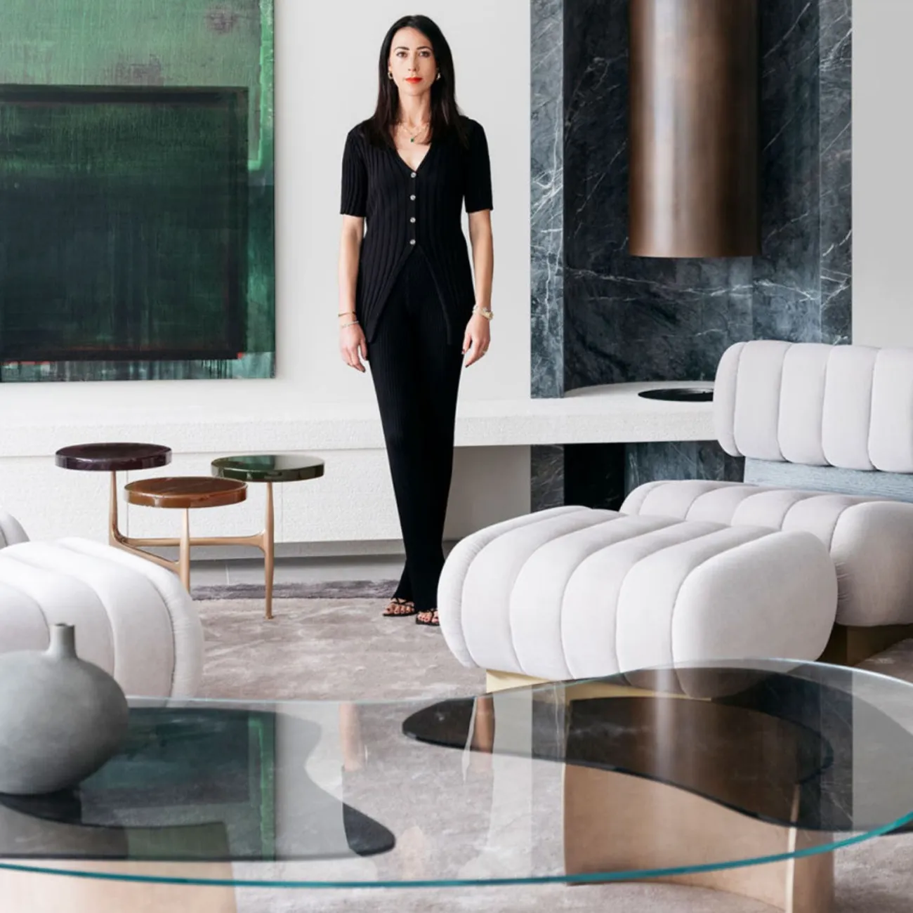 Практичный ковёр ART Design из лиоцеллы KV39353-32