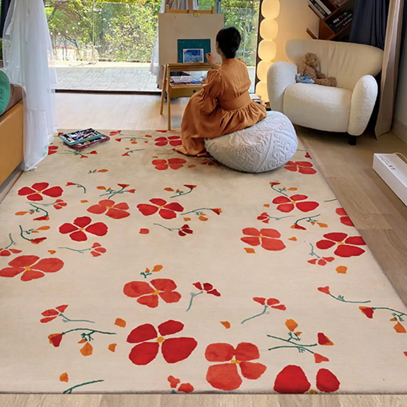 Оригинальный ковёр ART Design из полиэстера разных форм KV39357-32 Оригинальный ковёр ART Design из полиэстера разных форм KV39357-32