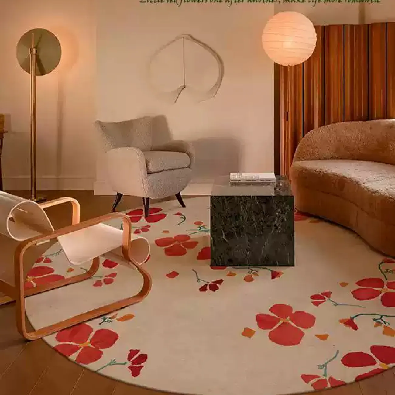 Оригинальный ковёр ART Design из полиэстера разных форм KV39357-32