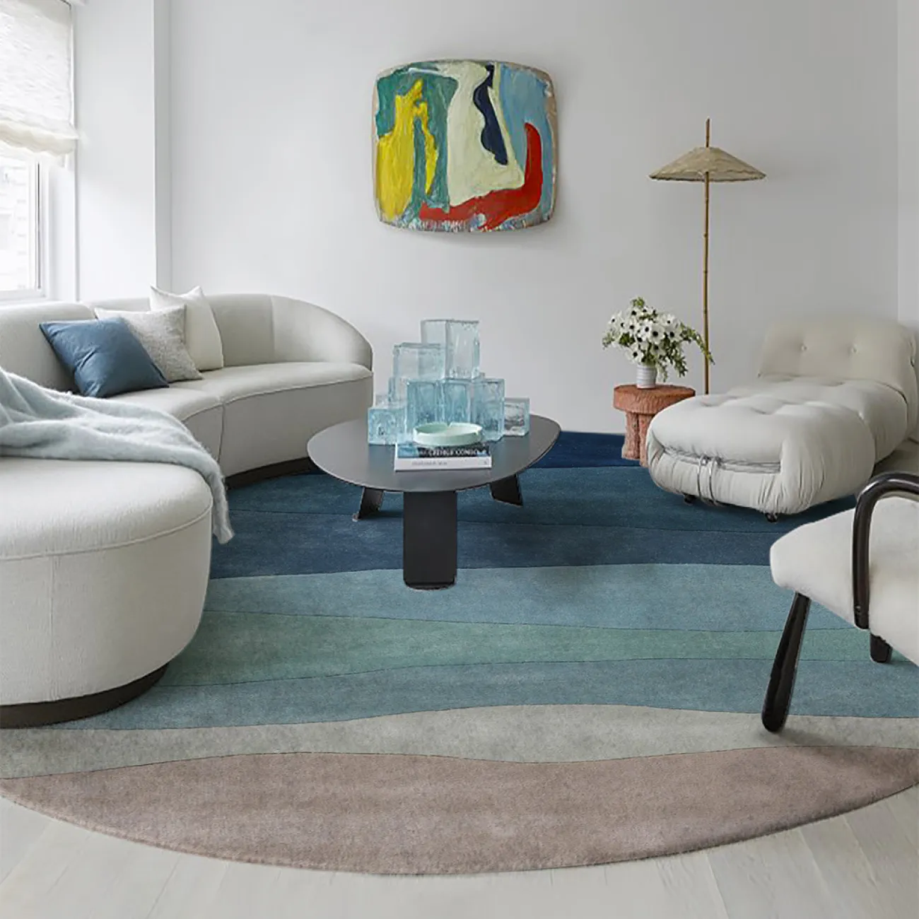 Практичный ковёр ART Design из шерсти KV39360-32