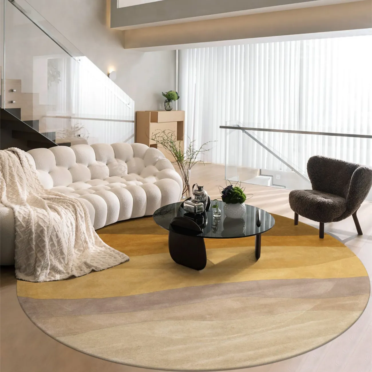 Практичный ковёр ART Design из шерсти KV39360-32