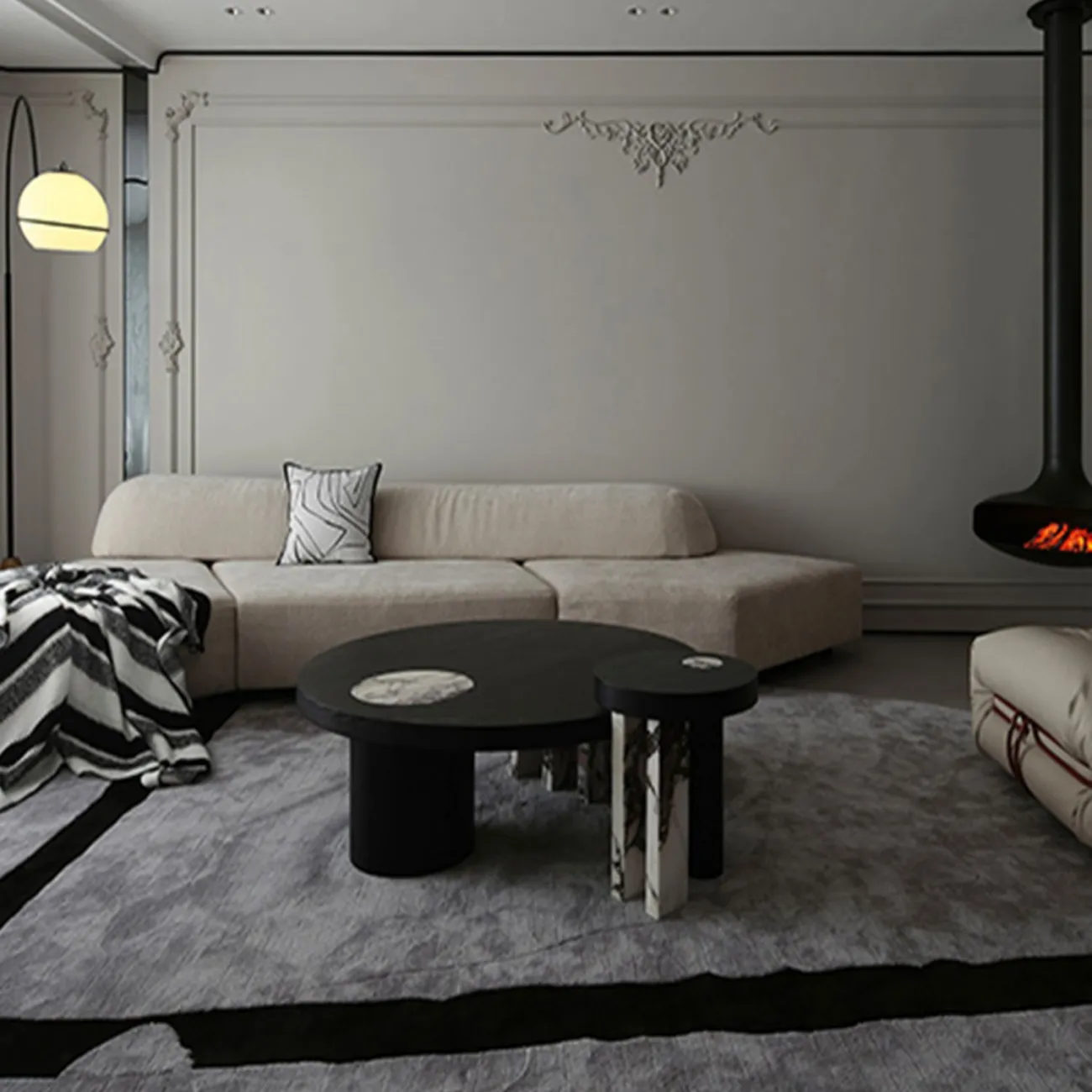 Практичный ковёр ART Design из шерсти KV39363-32