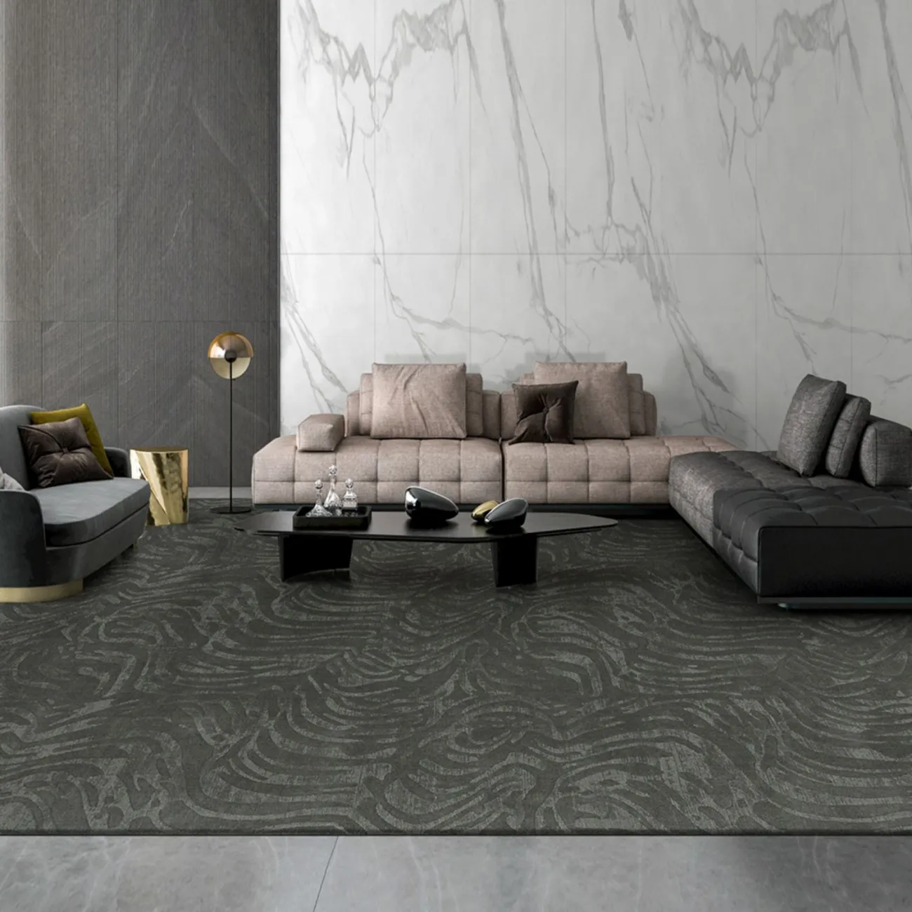 Практичный ковёр ART Design из лиоцеллы KV39366-32