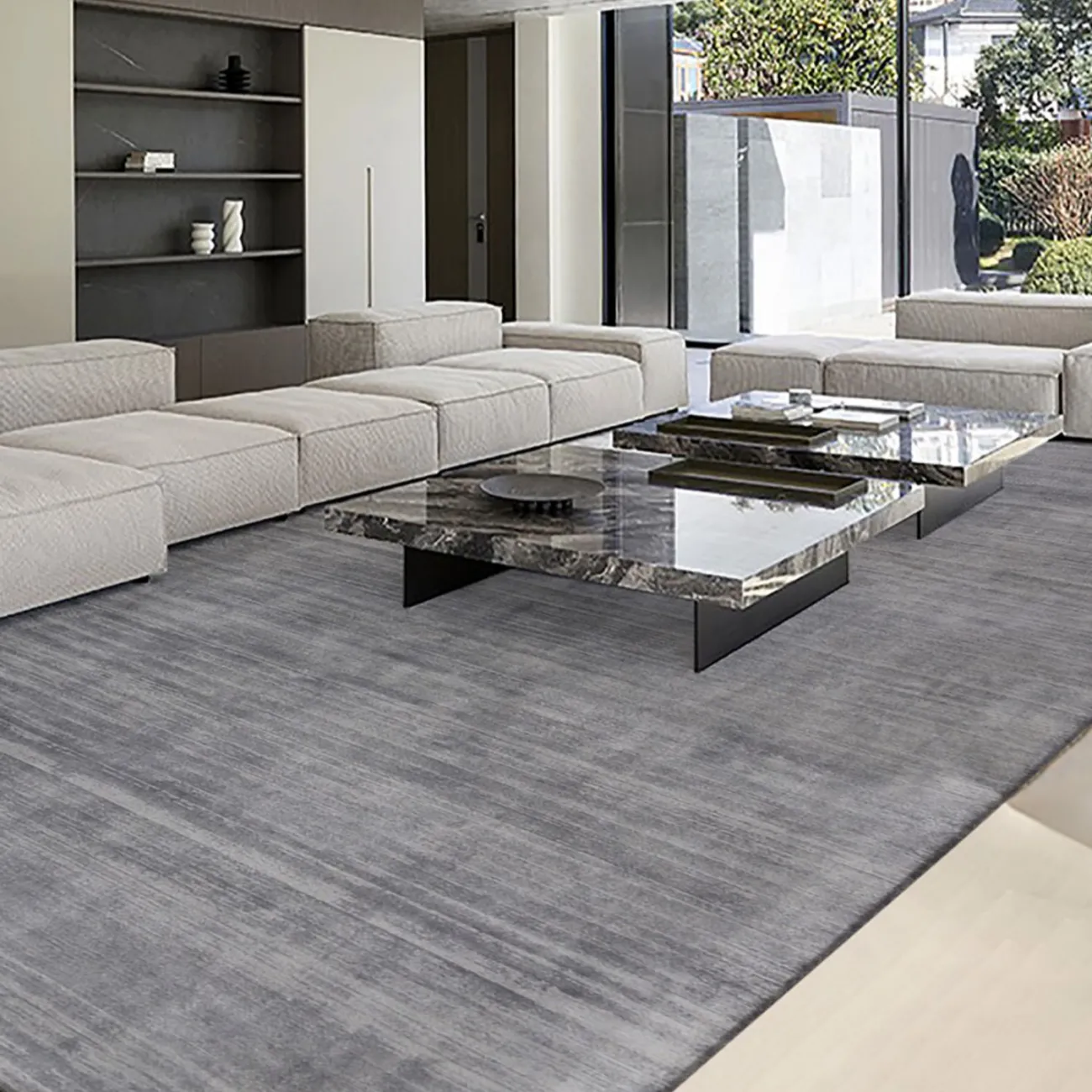 Однотонный ковёр ART Design из лиоцеллы KV39367-32