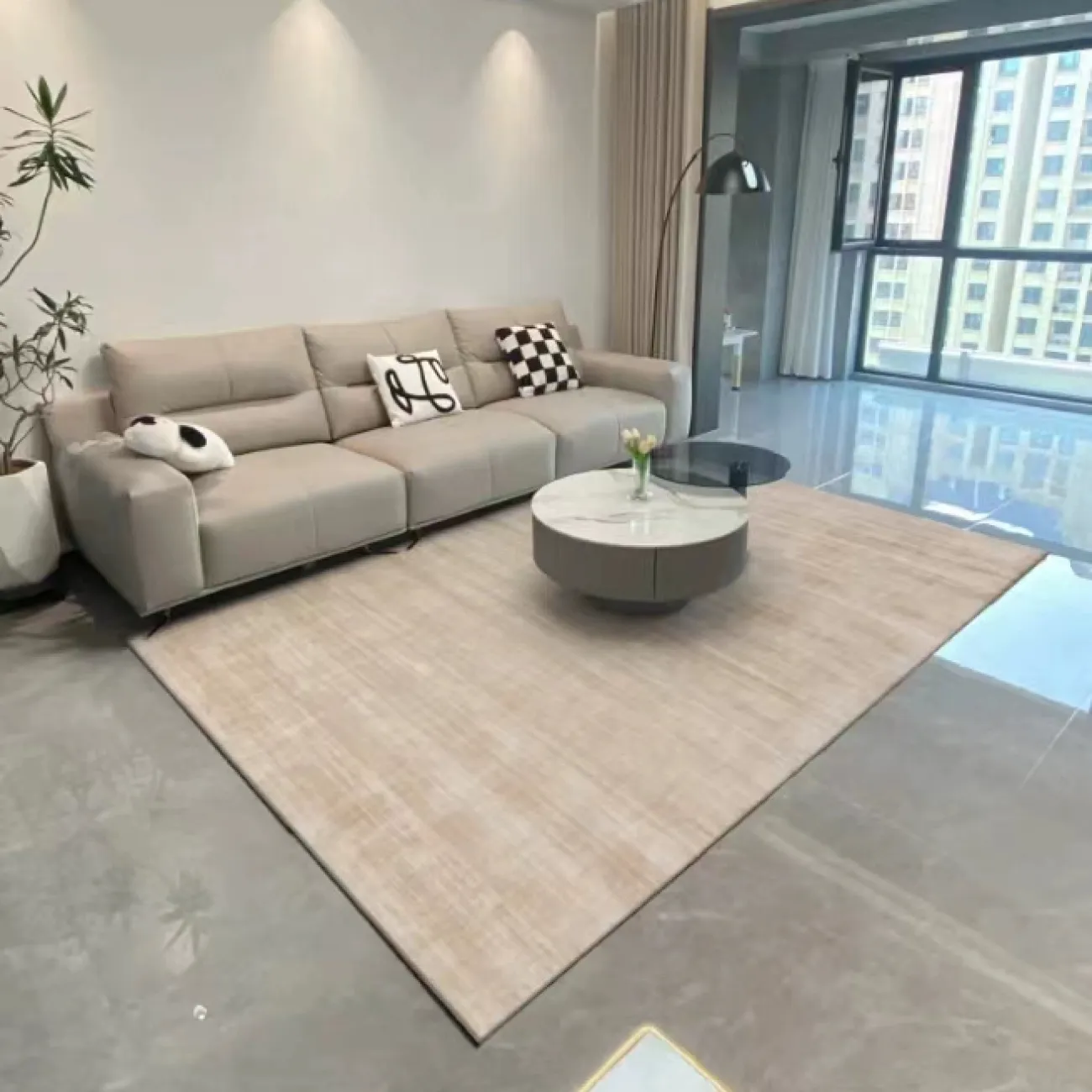 Однотонный ковёр ART Design из лиоцеллы KV39367-32