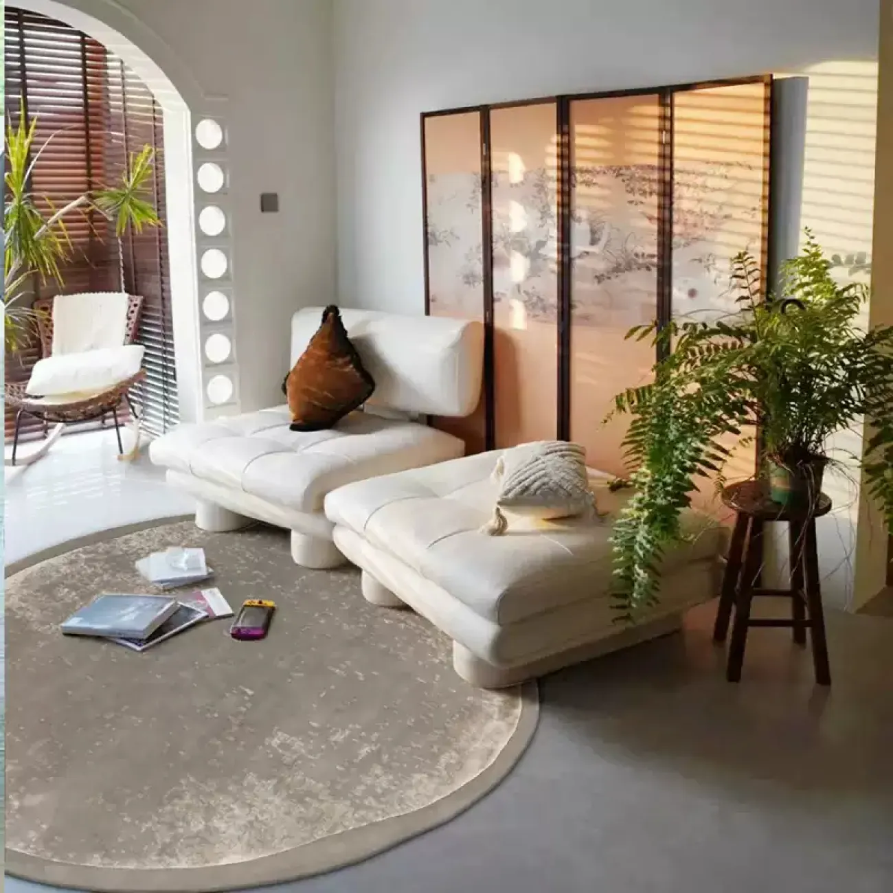 Практичный ковёр ART Design из шерсти KV39368-32