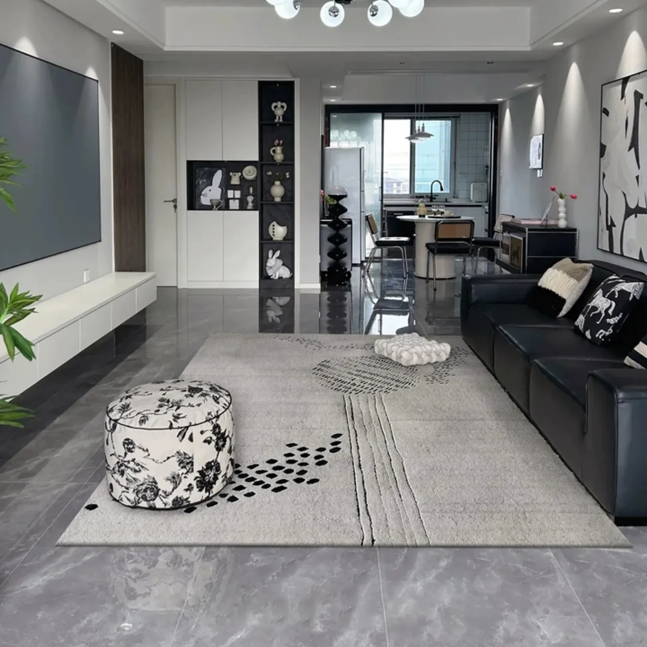 Современный стильный ковёр ART Design из шерсти KV39372-32