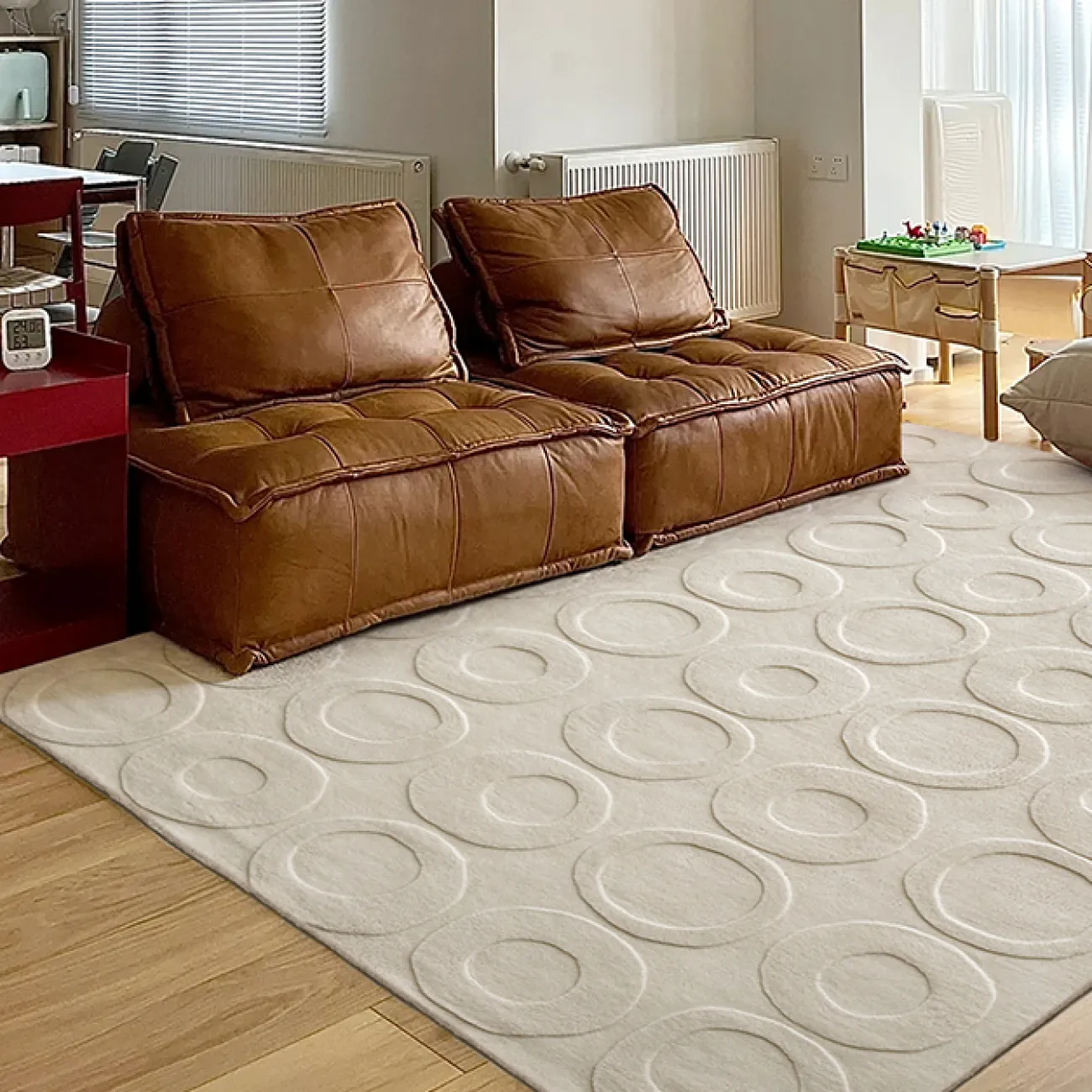Ковёр с оригинальной фактурой ART Design из шерсти KV39374-32