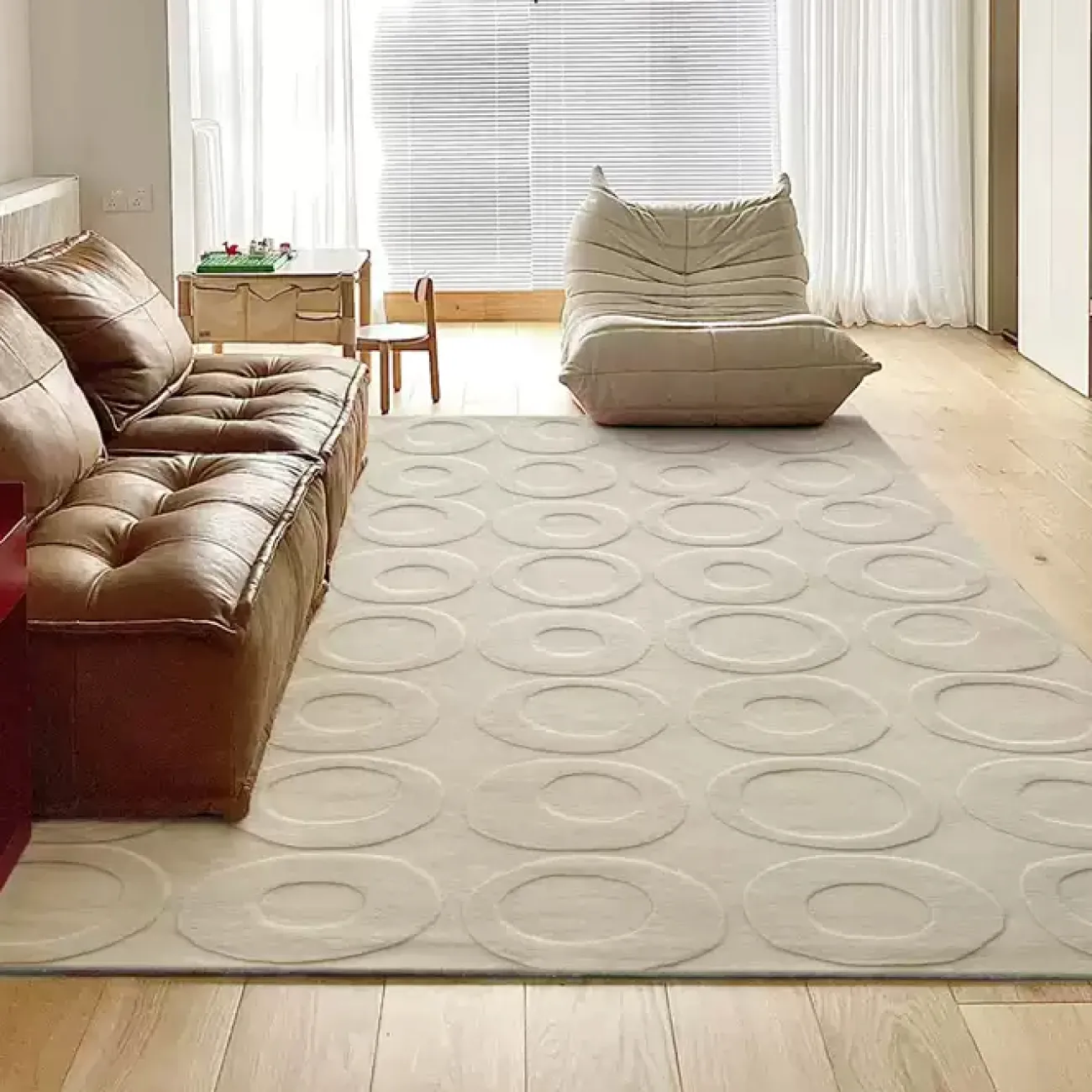 Ковёр с оригинальной фактурой ART Design из шерсти KV39374-32