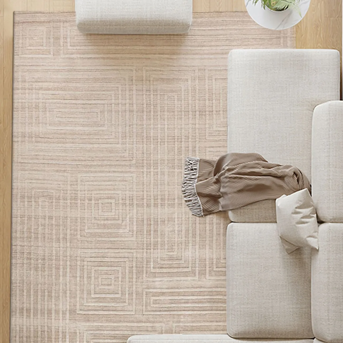 Тёплый ковёр ART Design из лиоцеллы KV39375-32