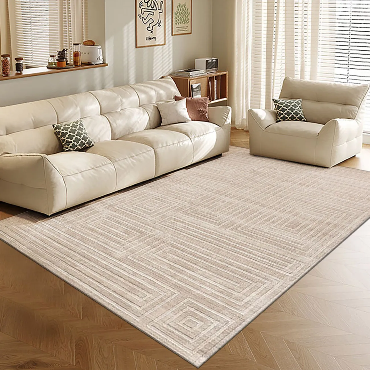 Тёплый ковёр ART Design из лиоцеллы KV39375-32