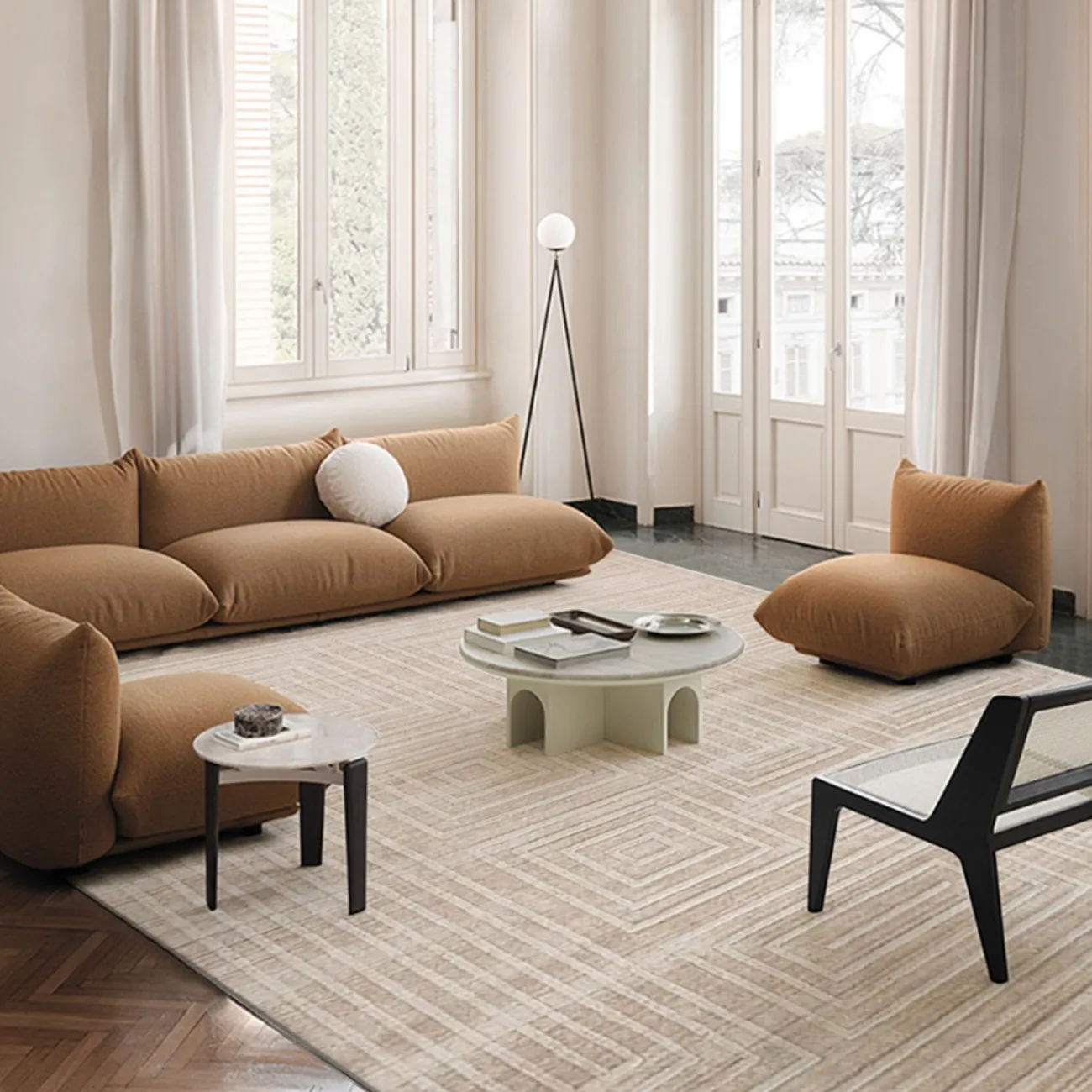 Тёплый ковёр ART Design из лиоцеллы KV39375-32