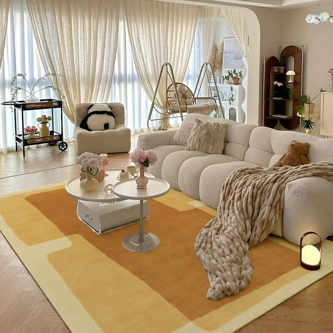 Тёплый ковёр ART Design из премиальной шерсти KV39377-32