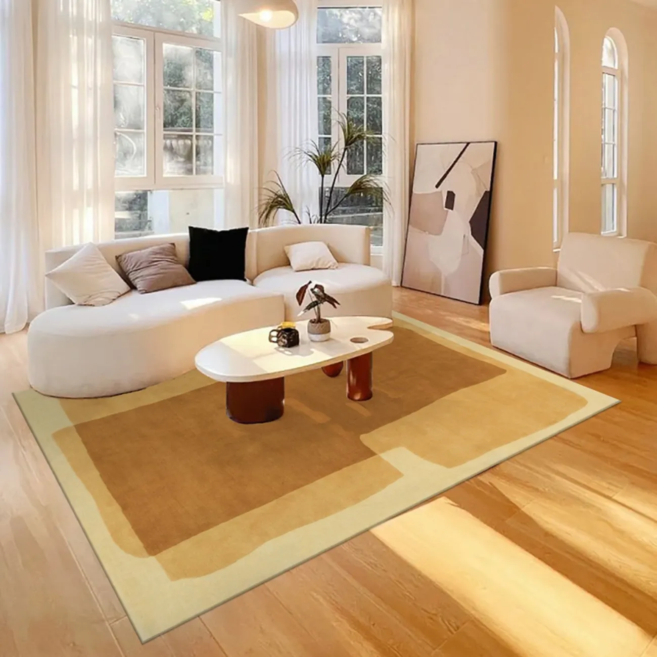 Тёплый ковёр ART Design из премиальной шерсти KV39377-32