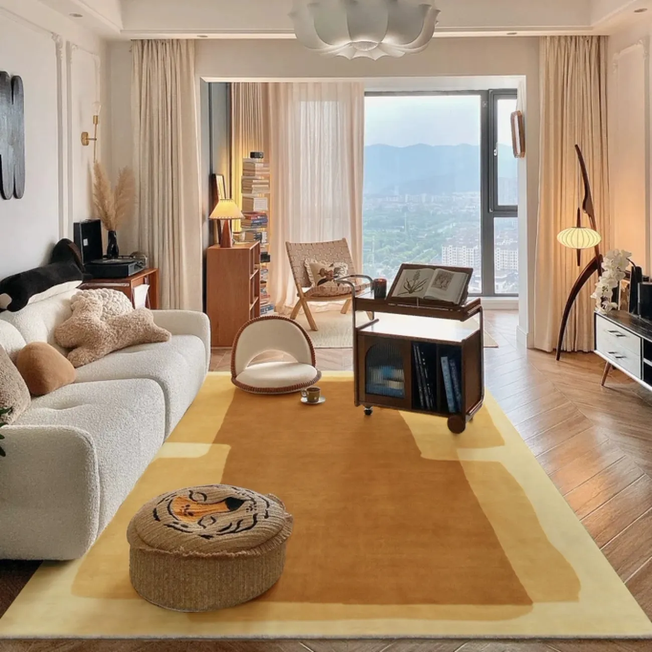 Тёплый ковёр ART Design из премиальной шерсти KV39377-32