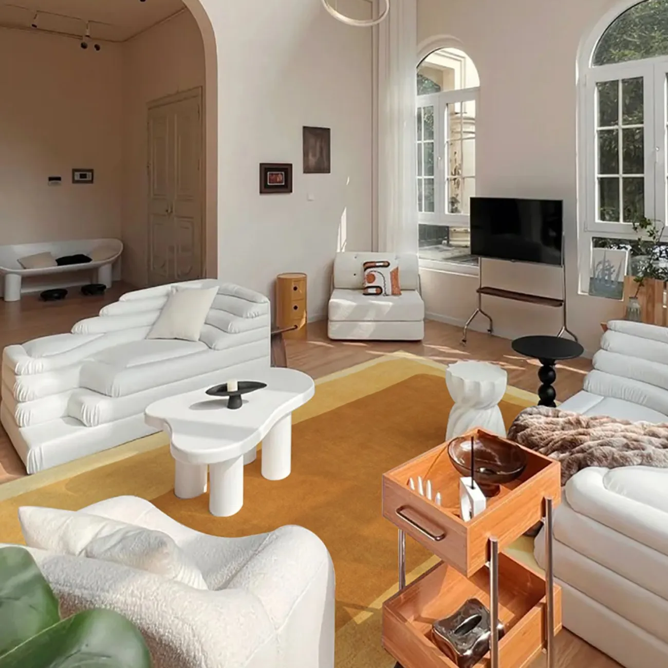 Тёплый ковёр ART Design из премиальной шерсти KV39377-32