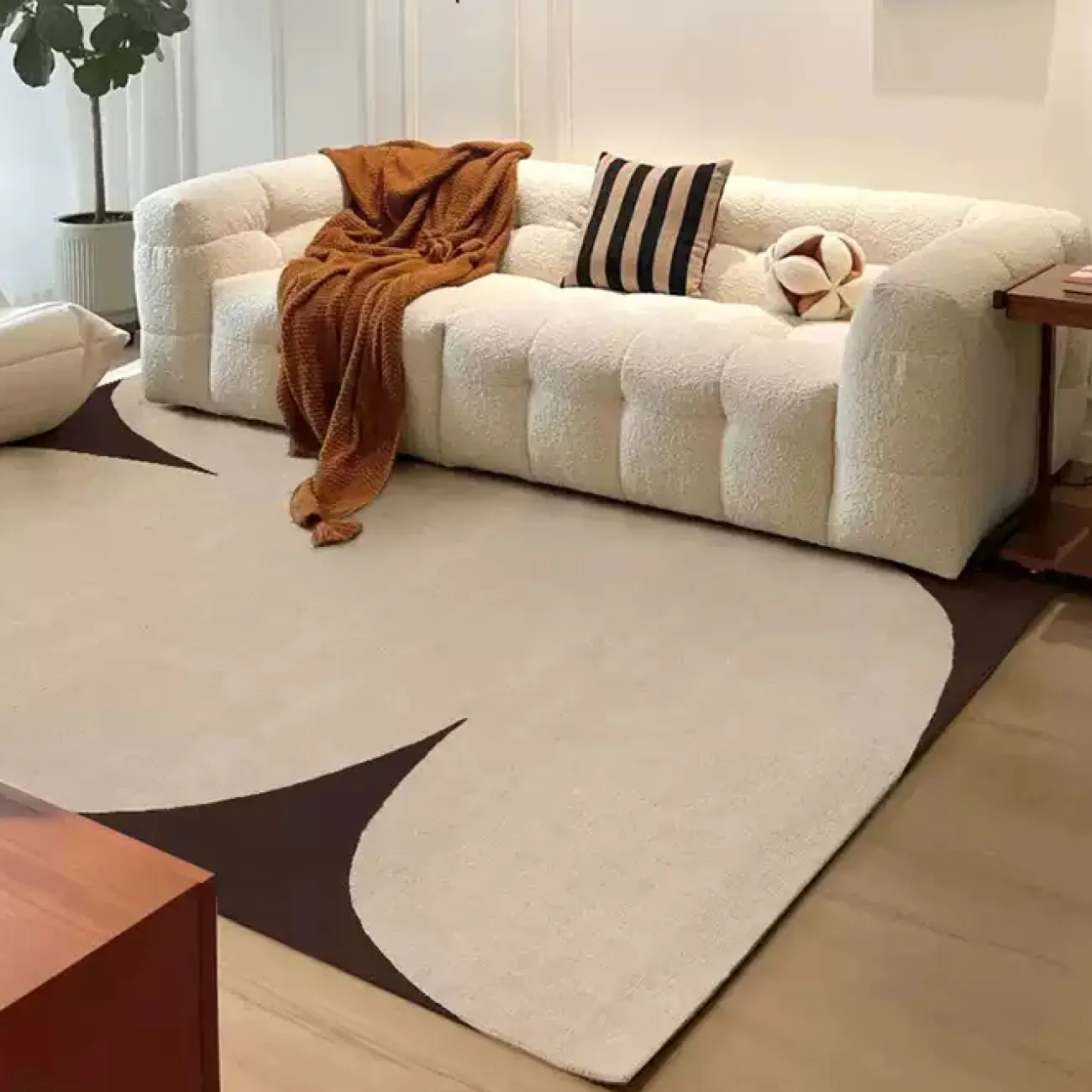 Тёплый ковёр ART Design из премиальной шерсти KV39381-32