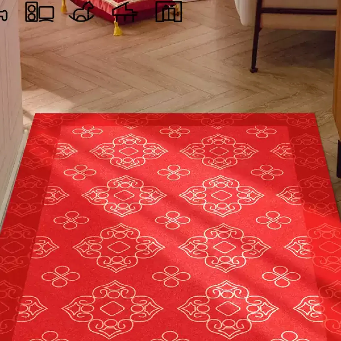 Яркий ковёр ART Design из нейлона KV39382-32