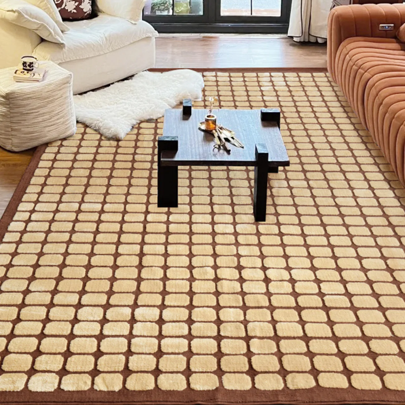 Практичный ковёр ART Design из полиэстера KV39383-32