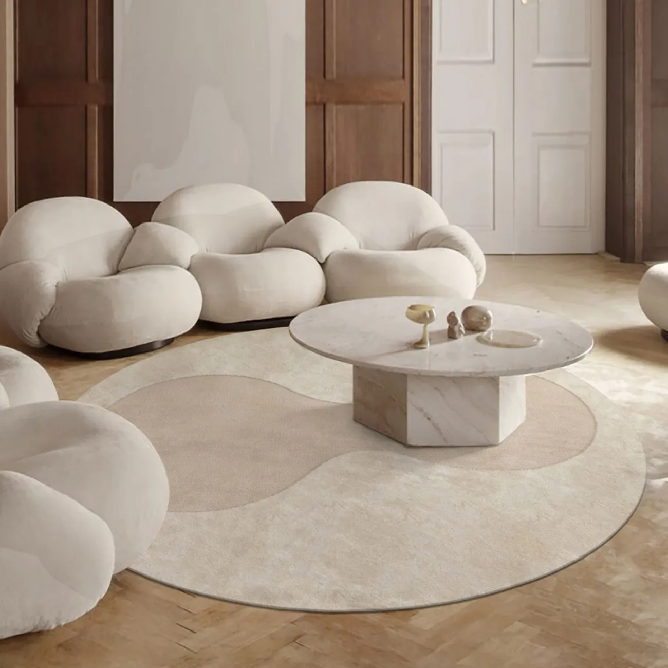 Тёплый ковёр ART Design из лиоцеллы KV39384-32